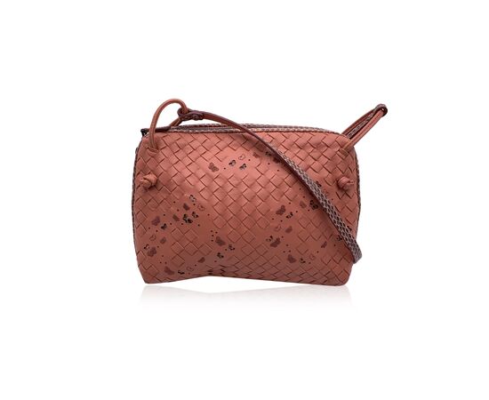 BOTTEGA VENETA Borsa a Tracolla in Pelle Col. Rosa Butterfly S