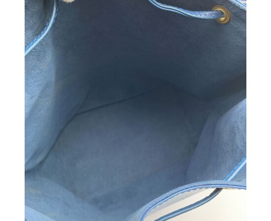 LOUIS VUITTON Borsa a Tracolla Vintage in Pelle Col. Blu Noe M