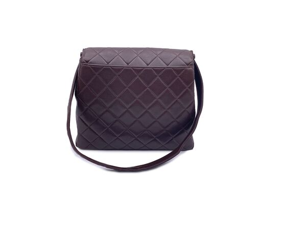 CHANEL Borsa a Tracolla Vintage in Pelle Col. Marrone S