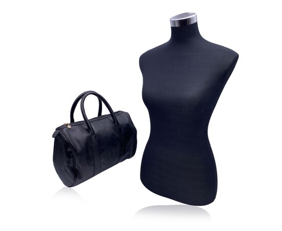 PIERRE CARDIN Borsa a Mano Vintage in Pelle Col. Nero M