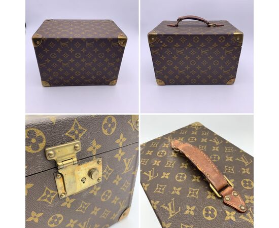 LOUIS VUITTON Borsa da Viaggio Vintage in Tela Col. Marrone Boite Flacons M