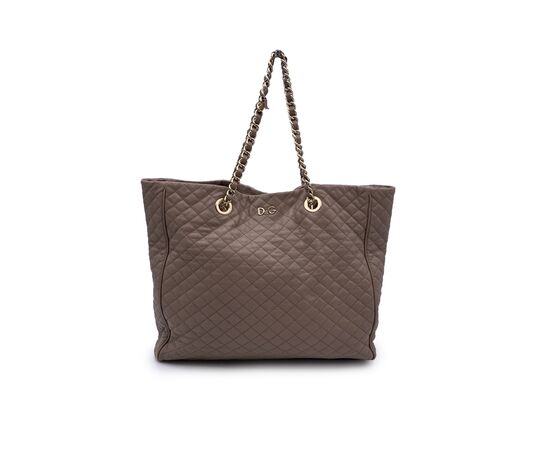 D&G Borsa Shopper in Pelle Col. Marrone Lily M