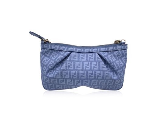 FENDI Borsa a Mano in Tela Col. Blu S