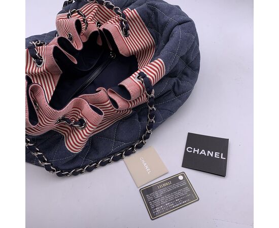 CHANEL Borsa Shopper in Denim Col. Blu Coco Cabas L