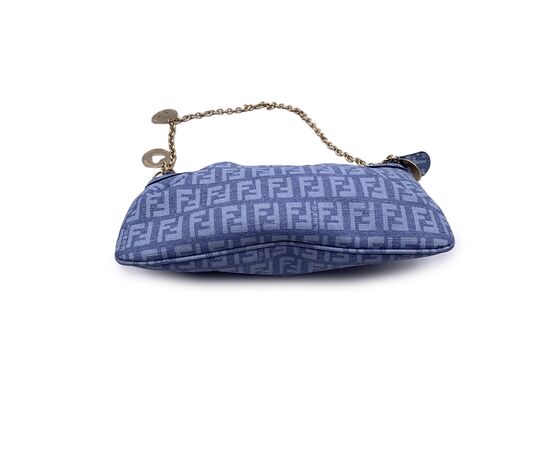 FENDI Borsa a Mano in Tela Col. Blu S