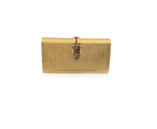 GUCCI Pochette Vintage in Metallo Col. Oro S