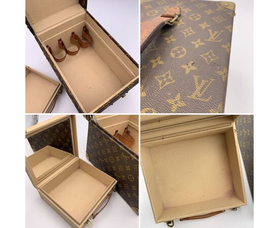 LOUIS VUITTON Borsa da Viaggio Vintage in Tela Col. Marrone Boite Flacons M