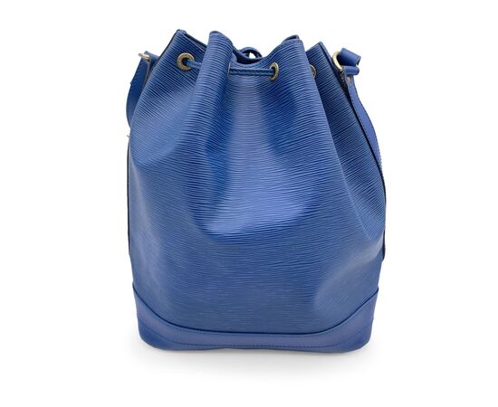 LOUIS VUITTON Borsa a Tracolla Vintage in Pelle Col. Blu Noe M