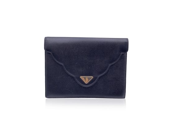 YVES SAINT LAURENT Pochette Vintage in Pelle Col. Nero S