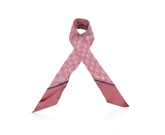 GUCCI Foulard in Seta Col. Rosa