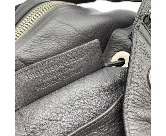 BALENCIAGA Borsa a Tracolla in Pelle Col. Grigio Papier Plate M