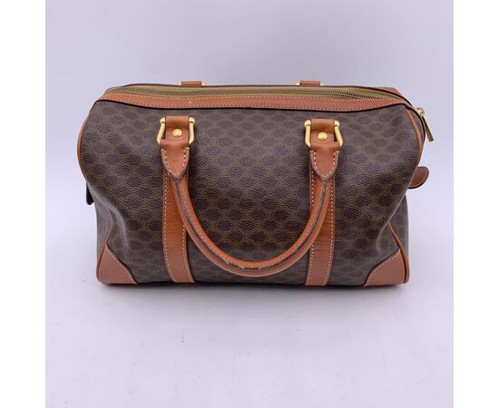 CELINE Borsa a Mano Vintage in Tela Col. Marrone Macadam M