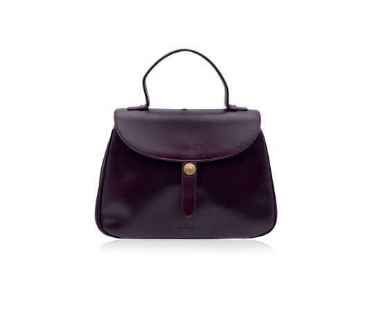 OTHER BRAND Borsa a Mano Vintage in Pelle Col. Bordeaux M