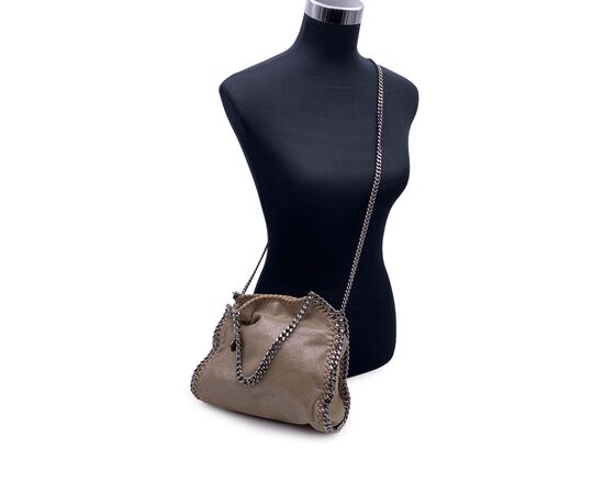 STELLA MCCARTNEY Borsa Shopper in Tela Col. Beige Falabella S