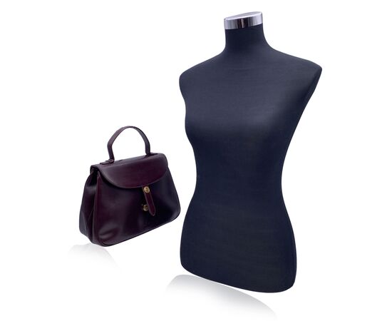 OTHER BRAND Borsa a Mano Vintage in Pelle Col. Bordeaux M