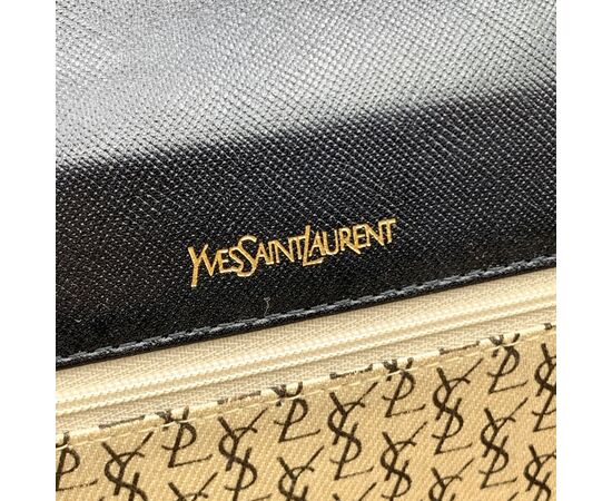 YVES SAINT LAURENT Pochette Vintage in Pelle Col. Nero S