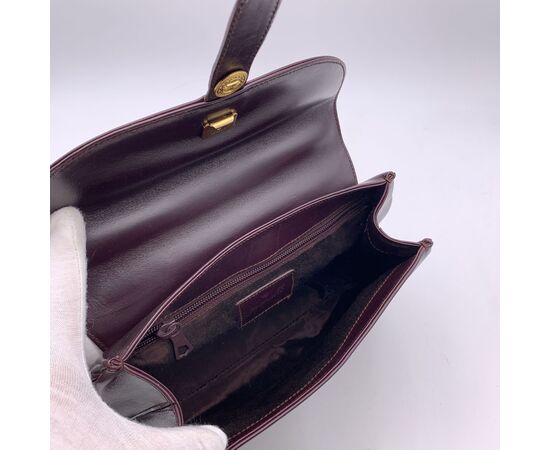 OTHER BRAND Borsa a Mano Vintage in Pelle Col. Bordeaux M