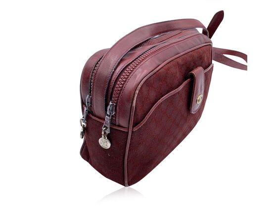 CELINE Borsa a Tracolla Vintage in Tela Col. Bordeaux M