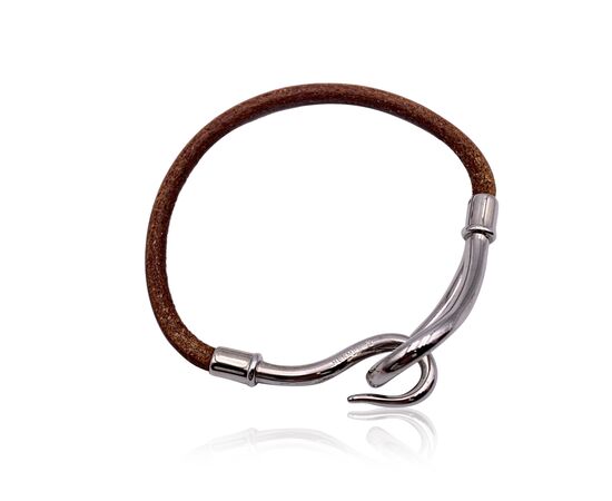 HERMES Bracciale in Pelle Col. Marrone Jumbo Hook