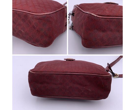 CELINE Borsa a Tracolla Vintage in Tela Col. Bordeaux M