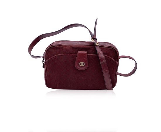 CELINE Borsa a Tracolla Vintage in Tela Col. Bordeaux M