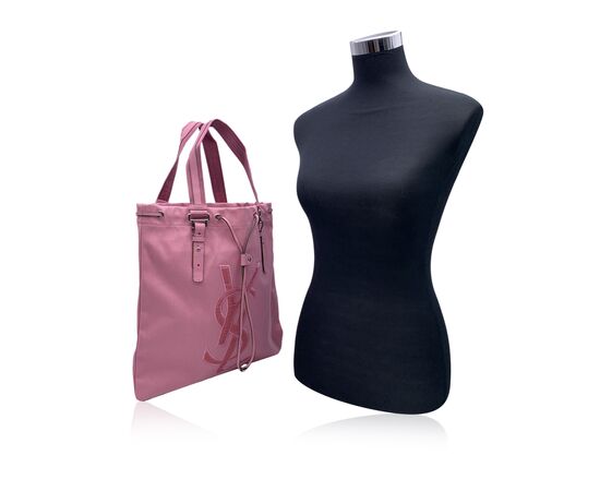 YVES SAINT LAURENT Borsa Shopper in Tela Col. Rosa Kahala M