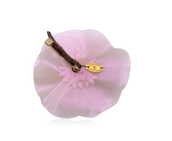 CHANEL Spilla in Plastica Col. Rosa Camellia Brooch