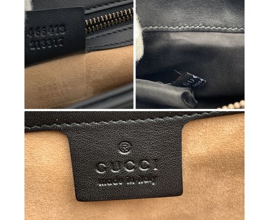 GUCCI Borsa a Mano in Pelle Col. Nero Bamboo Top Handle M