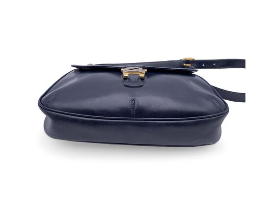 GUCCI Borsa a Tracolla Vintage in Pelle Col. Blu M