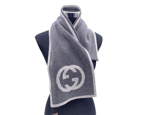 GUCCI Foulard in Cashmere Col. Grigio