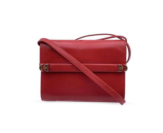 GUCCI Borsa a Tracolla Vintage in Pelle Col. Rosso S