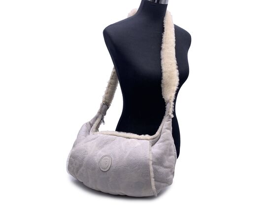 TRUSSARDI Borsa a Tracolla Vintage in Pelle Col. Grigio M