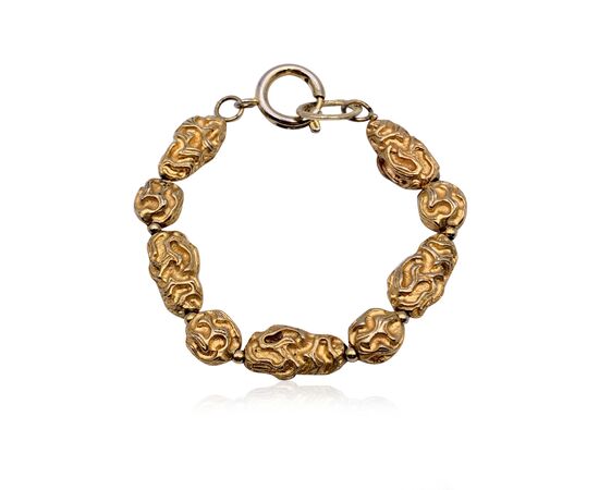 CHANEL Bracciale Vintage in Metallo Col. Oro