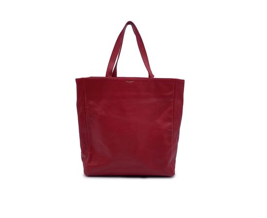 SAINT LAURENT Borsa Shopper in Pelle Col. Rosso M