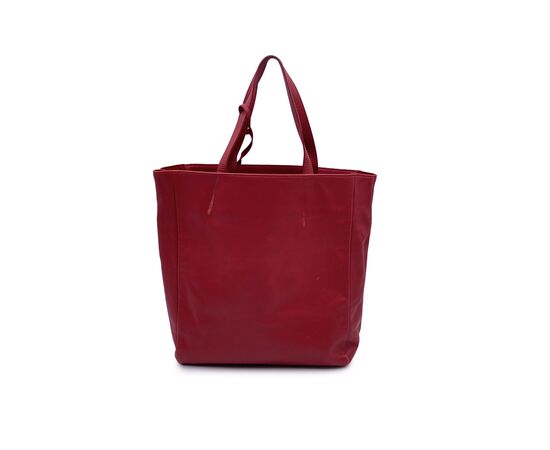 SAINT LAURENT Borsa Shopper in Pelle Col. Rosso M