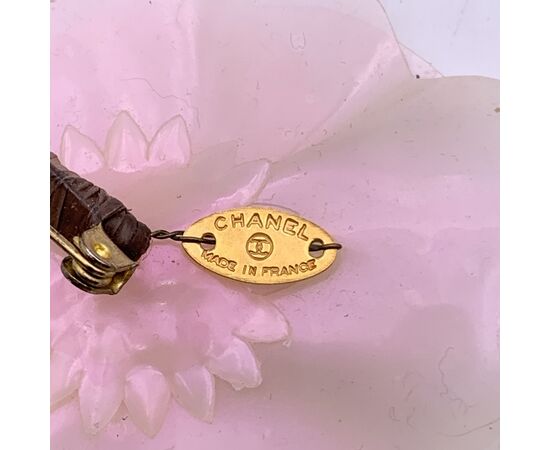 CHANEL Spilla in Plastica Col. Rosa Camellia Brooch