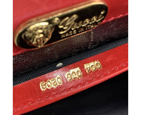 GUCCI Borsa a Tracolla Vintage in Pelle Col. Rosso S