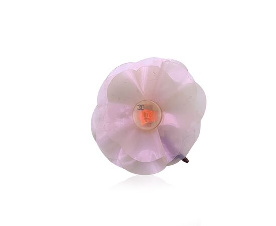 CHANEL Spilla in Plastica Col. Rosa Camellia Brooch