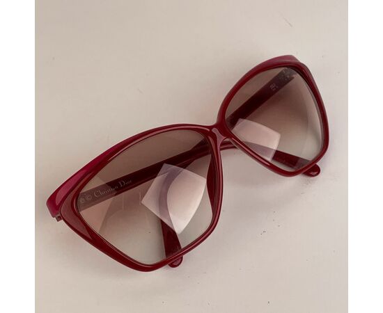 CHRISTIAN DIOR Occhiali da Sole Vintage in Acetato Col. Bordeaux 2324