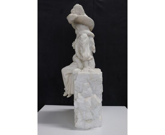 Antica scultura in marmo bianco fine secolo XIX PREZZO TRATTABILE