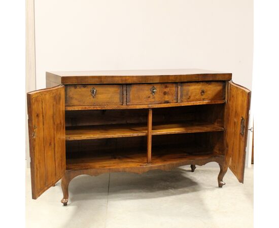 Antica credenza Luigi XV in noce - Italia epoca '700