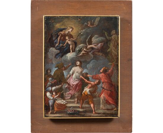 Maestro napoletano (XVII-XVIII sec.) - Bozzetto per martirio di Sant'Agata.