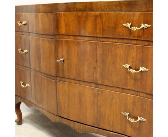 Antica credenza Luigi XV in noce - Italia epoca '700