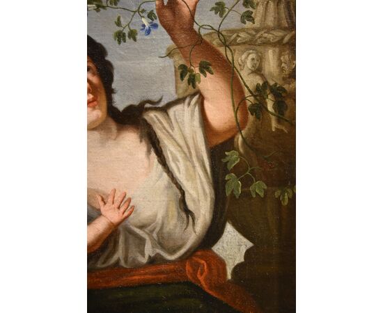 Flora come allegoria della Primavera, Guglielmo Cortese, detto il Borgognone (Saint Hippolite 1628 - Roma 1679)