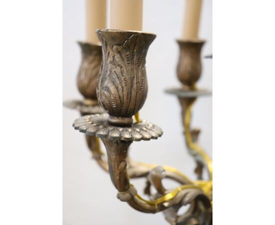 Coppia di candelabri in bronzo Secolo XIX PREZZO TRATTABILE