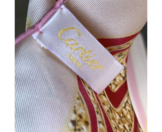 CARTIER Foulard in Seta Col. Rosa