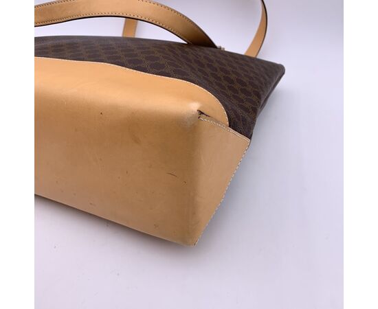 CELINE Borsa Shopper Vintage in Tela Col. Marrone Macadam M