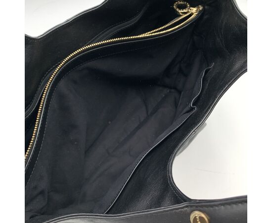 BVLGARI Borsa Hobo in Pelle Col. Nero Chandra M