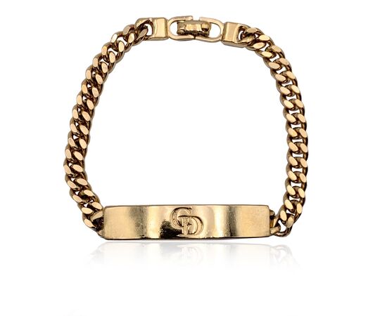 CHRISTIAN DIOR Bracciale Vintage in Metallo Col. Oro