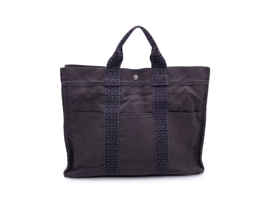 HERMES Borsa Shopper in Tela Col. Grigio Herline M